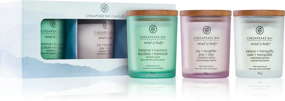 Coffret cadeau Chesapeake Bay bougie parfumée 3 x 96 g Chesapeake Bay dárková sada vonná svíčka 3 x 96 g