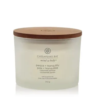 Bougie parfumée Chesapeake Bay Peace + Tranquility à 3 mèches 312 g