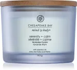 Bougie parfumée Chesapeake Bay Serenity + Calm avec 3 mèches 312 g