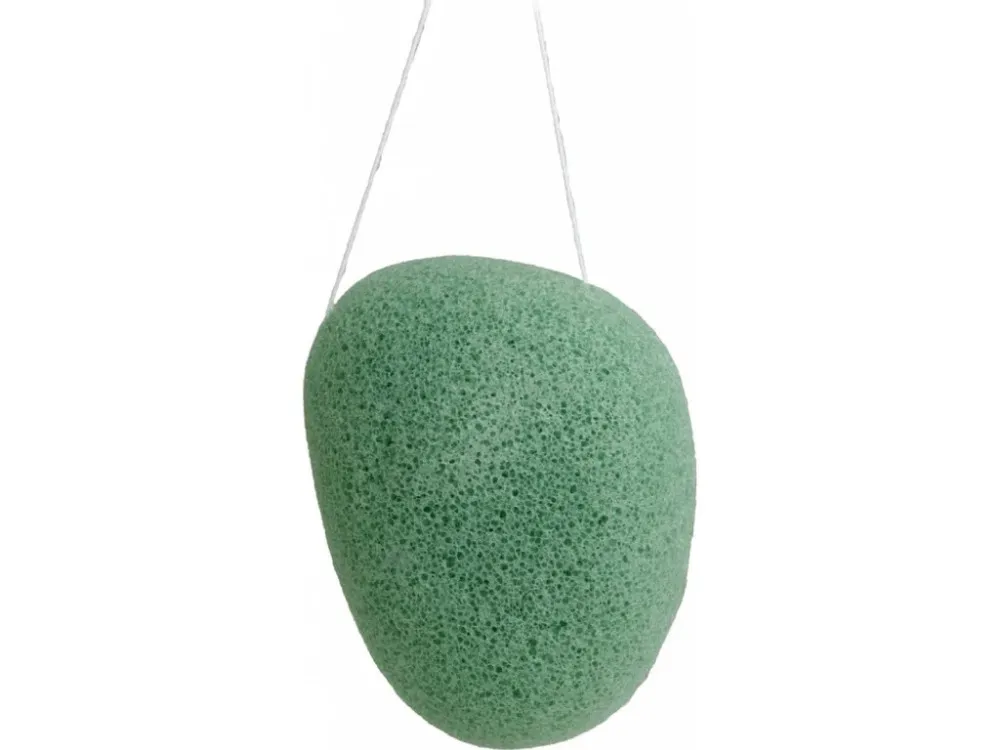 Kvitok Éponge de nettoyage Konjac à l'argile verte (corps)