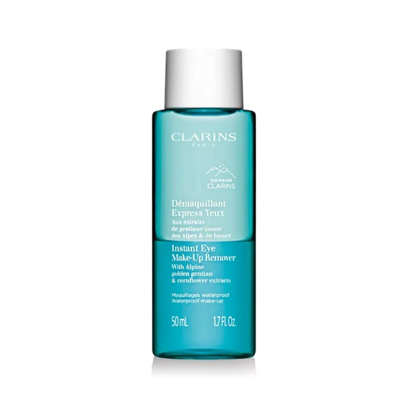 Démaquillant instantané pour les yeux aux extraits de gentiane jaune des Alpes et de bleuet 125 ml