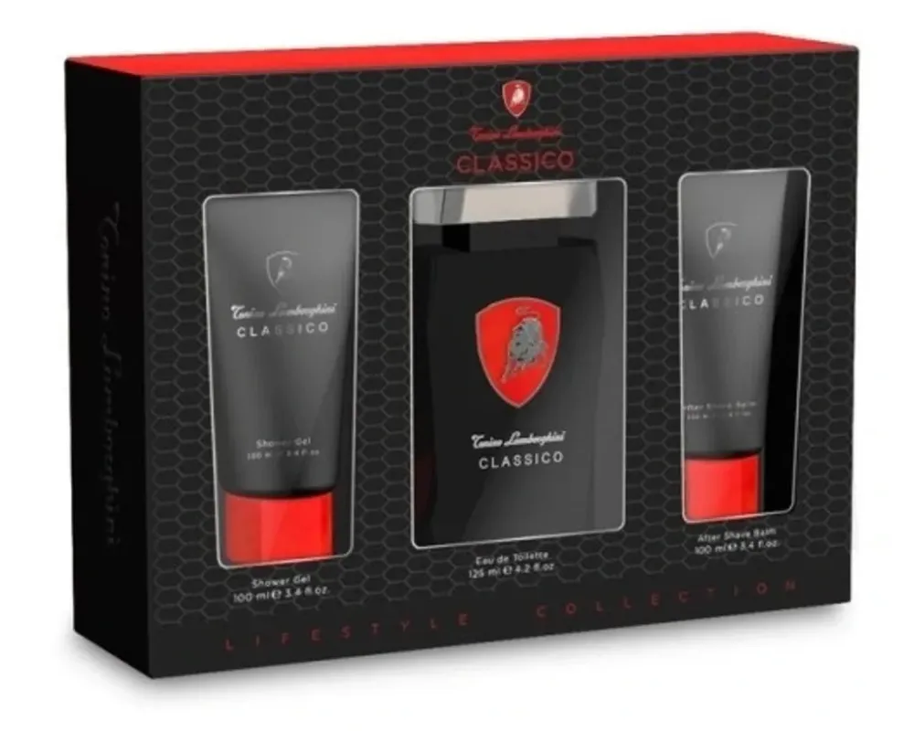 Classico eau de toilette pour homme 125 ml + baume après-rasage 100 ml + gel douche