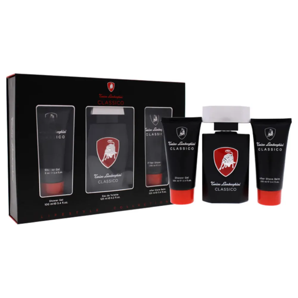 Classico eau de toilette pour homme 125 ml + baume après-rasage 100 ml + gel douche