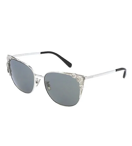 HC7085 (L1042) lunettes de soleil 56x17x145 mm grises pour femme