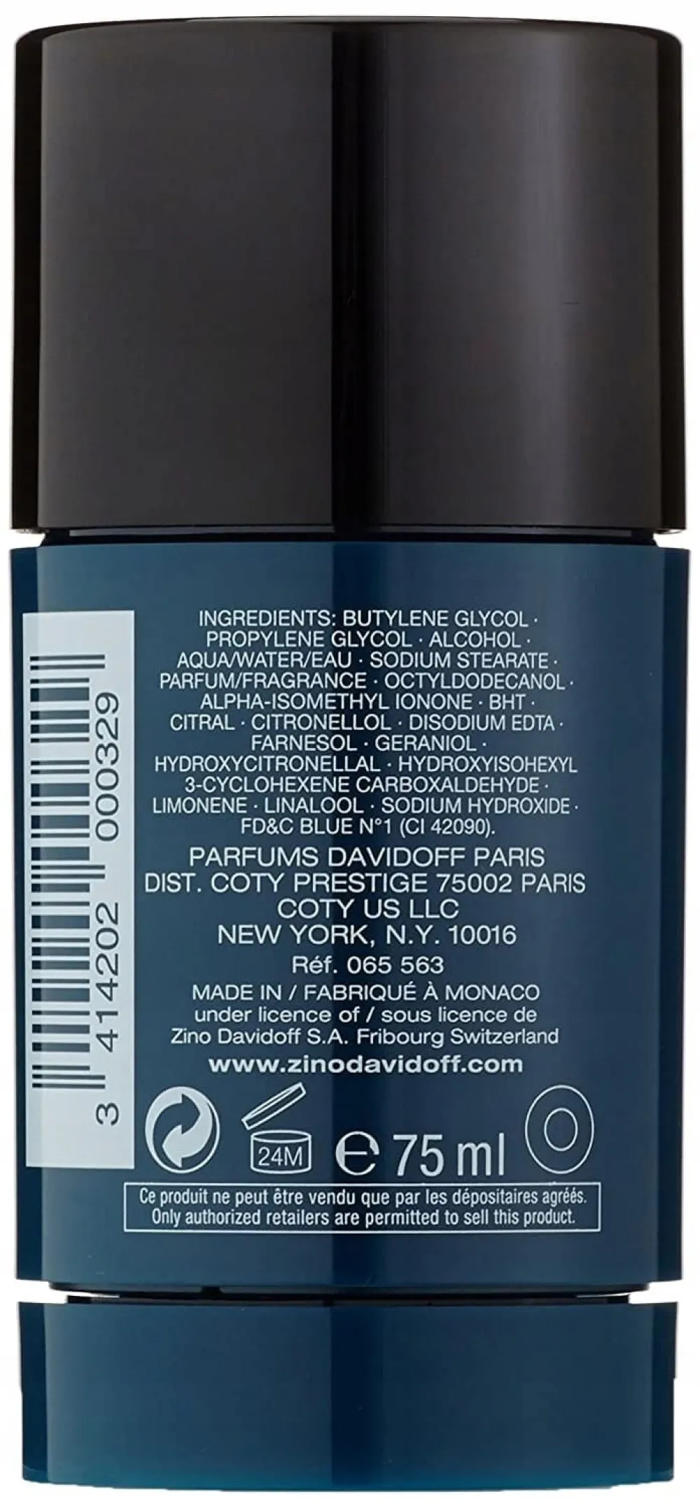 Cool Water stick déodorant 75 g pour homme