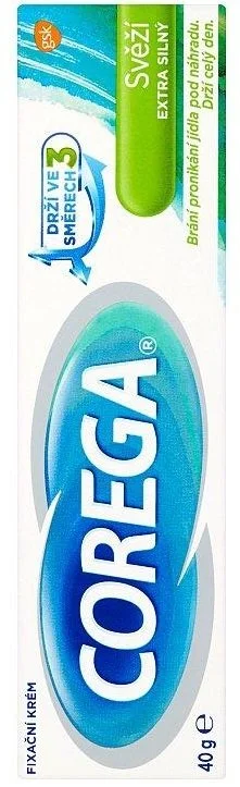Corega Crème fixative extra forte fraîche pour prothèses dentaires 40 g