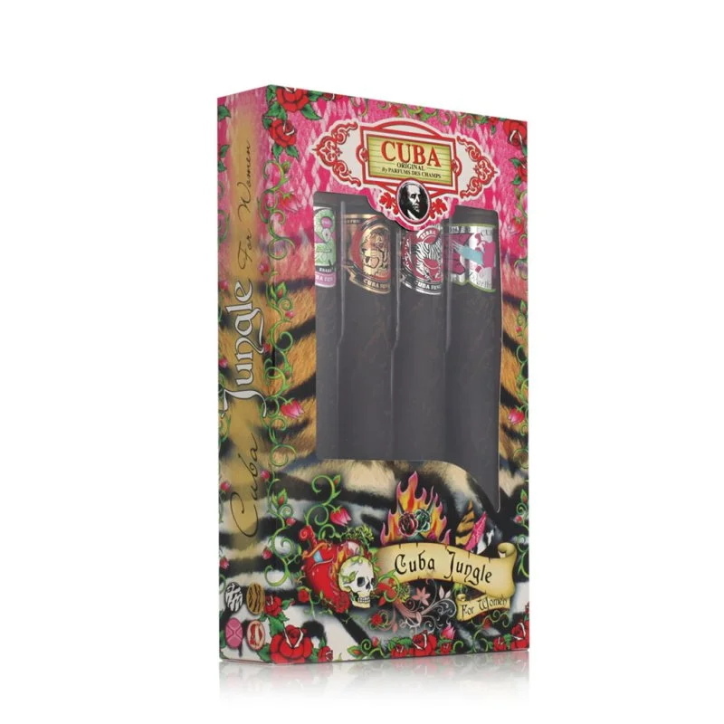 Cuba Jungle 35 ml Cuba Snake + Cuba Tiger 35 ml + Cuba Zebra 35 ml + Heartbreaker eau de parfum pour femme