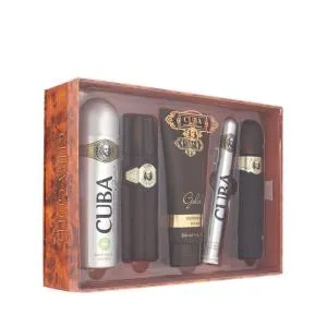 Cuba Gold EDT 100 ml + EDT 35 ml + AS 100 ml + spray corporel 200 ml + SG 200 ml M