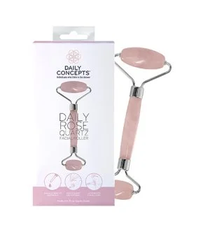 Daily Concepts Daily Rose Quartz Facial Roller rouleau de massage pour le visage