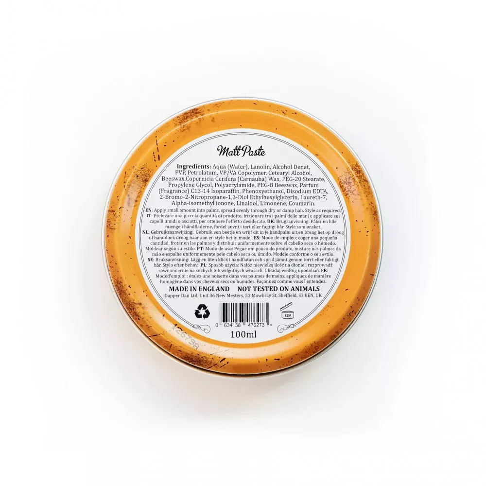 Matt Paste pâte coiffante mate pour une fixation forte et flexible 100 ml