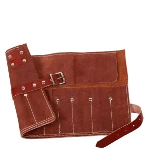 Dark Stag Barber Tool Roll Leather étui en cuir pour outils 70 x 90 x 280 mm