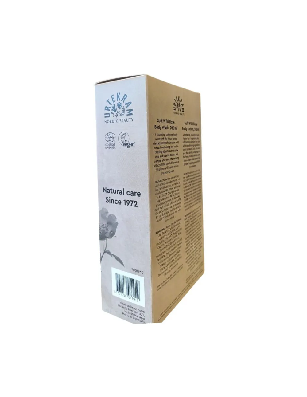Urtekram Set cadeau gel douche et lotion pour le corps rose sauvage