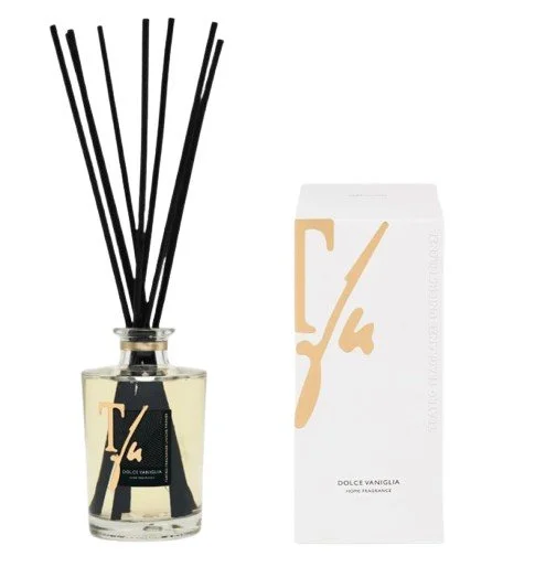 BÂTONNETS VANILLE 250 ML PARFUM D’AMBIANCE - TFU (10 BÂTONNETS EN BAMBOU NOIR DE 30 CM INCLUS)
