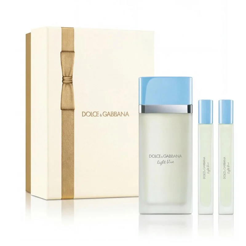 Dolce & Gabbana Light Blue Eau de Toilette pour femme 100 ml + 2 x mini EDT
