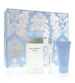 Coffret cadeau Dolce & Gabbana Light Blue pour femmes eau de toilette 100 ml + crème pour le corps 50 ml + eau de toilette 10 ml 100 ml + tělový krém 50 ml + toaletní voda 10 ml