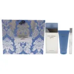 Coffret cadeau Dolce & Gabbana Light Blue pour femmes eau de toilette 100 ml + crème pour le corps 50 ml + eau de toilette 10 ml 100 ml + tělový krém 50 ml + toaletní voda 10 ml