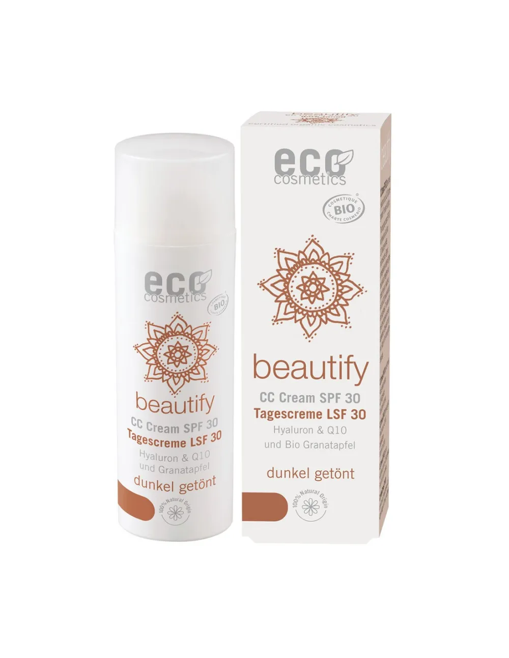 Eco Cosmetics CC cream SPF 30 BIO - dark (50 ml) - un soin complet pour votre peau