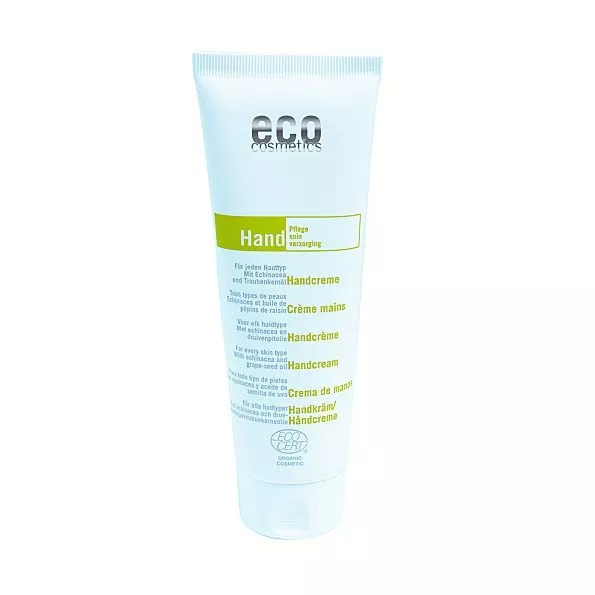 Eco Cosmetics Crème pour les mains BIO (125 ml) - avec échinacée et huile de pépins de raisin
