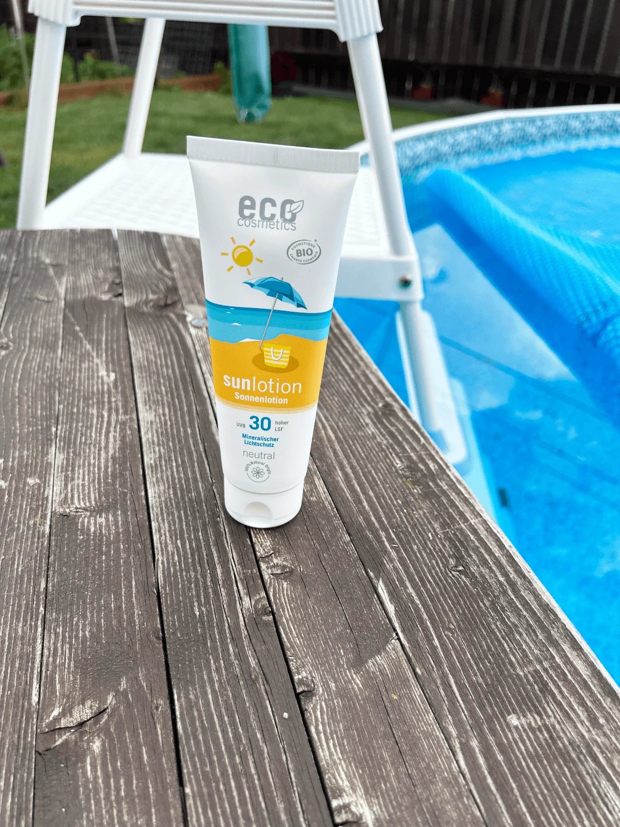 Eco Cosmetics Lait solaire Neutral sans parfum SPF 30 BIO (125 ml) - à l'oxyde de zinc