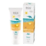 Eco Cosmetics Lait solaire Neutral sans parfum SPF 50 BIO (125 ml) - avec des filtres minéraux naturels