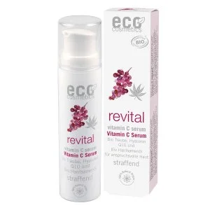 Eco Cosmetics Revital Sérum visage Vitamine C BIO (30 ml) - pour peaux exigeantes