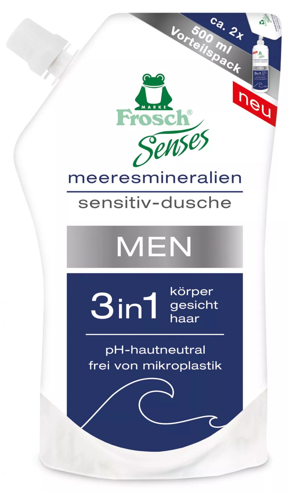 Frosch EKO Senses Men's Shower Gel 3in1 - recharge (500 ml)