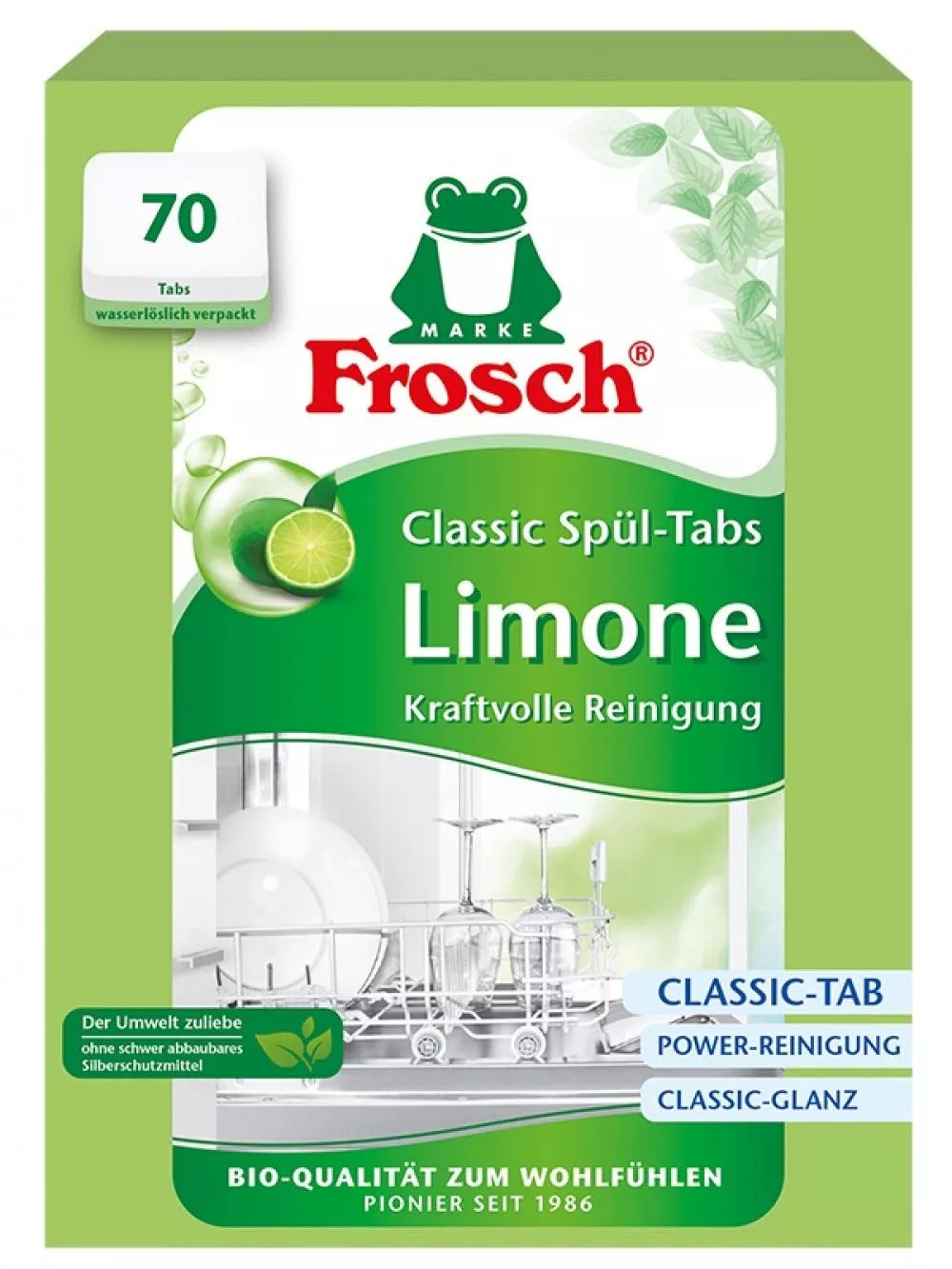 Frosch Tablettes lave-vaisselle ECO Classic Lime (70 tablettes)