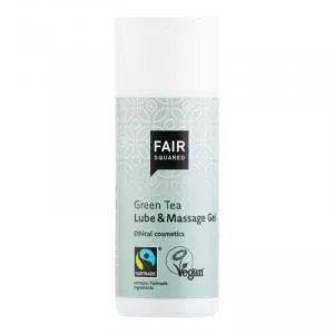 Fair Squared Gel lubrifiant et de massage au thé vert (150 ml) - vegan et commerce équitable