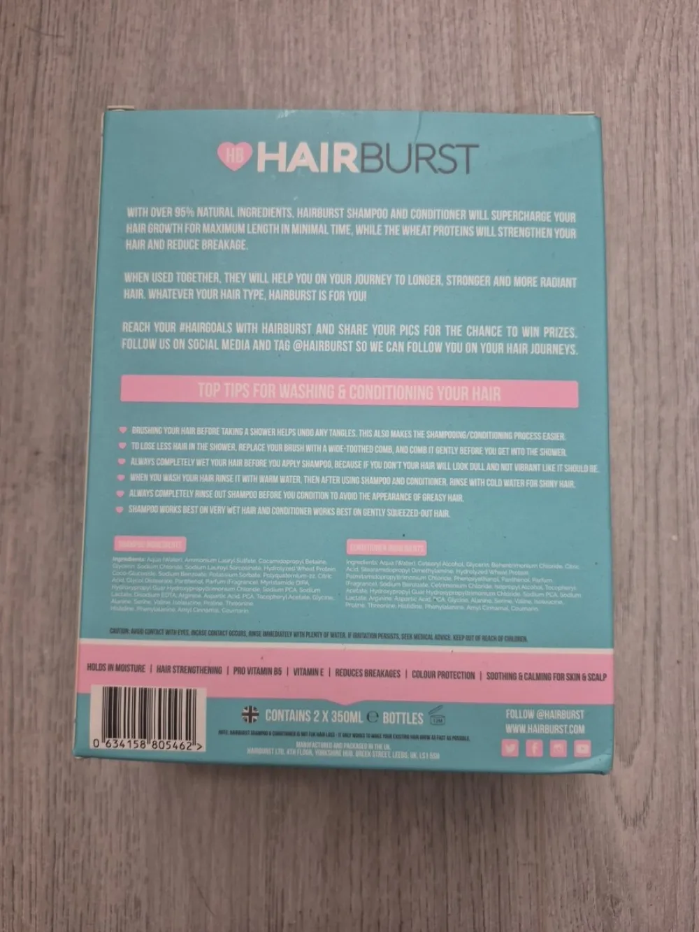 Coffret Shampooing & Après-shampooing pour Cheveux Longs