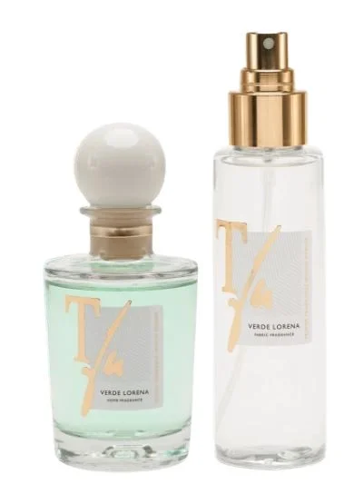 Coffret Verde Lorena Bâtonnets 100 ml Parfum d’ambiance + Spray 100 ml Parfum pour tissus