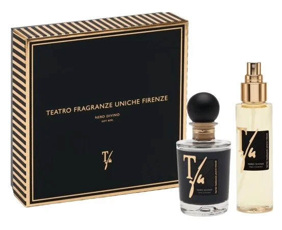 Coffret Nero Divino Bâtonnets 100 ml Parfum d’intérieur + Spray 100 ml Parfum pour textiles