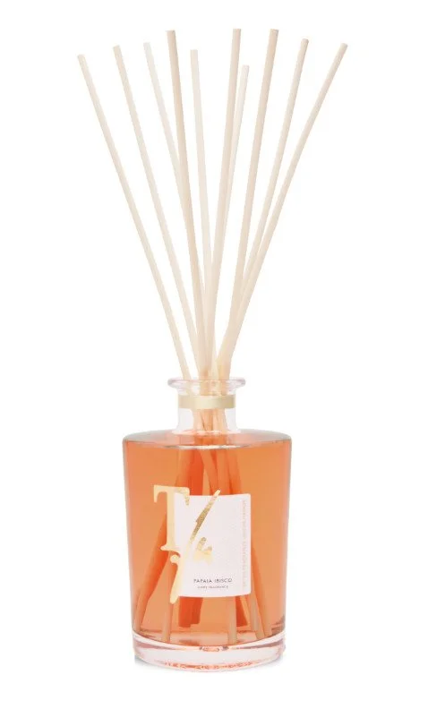 Coffret Papaïa Hibiscus Bâtonnets 1500 ml Vase Transparent - Tfu