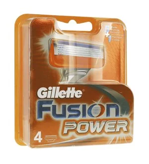 Gillette Fusion Power lames de rechange 4 pièces pour hommes