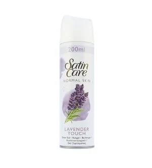 Gillette Satin Care Lavender Touch gel de rasage pour peaux normales