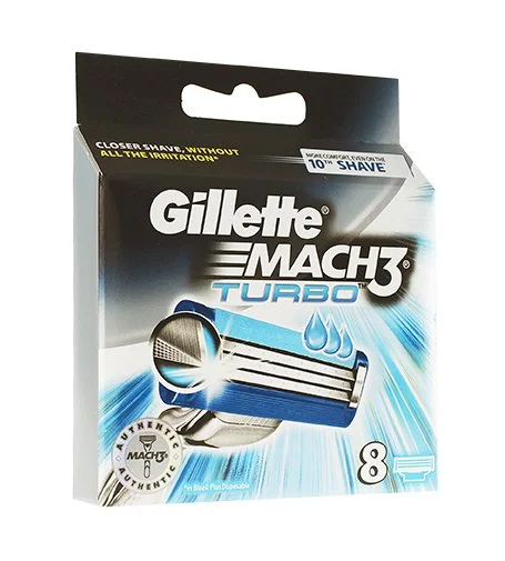 Mach3 Turbo lames de rechange x8 pour hommes