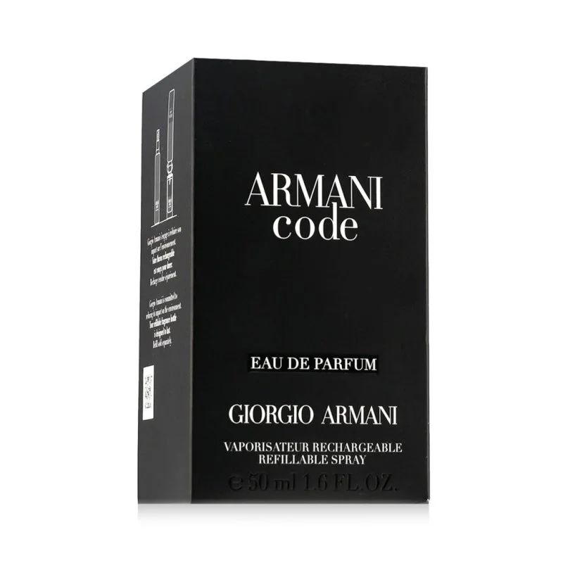 Armani Code eau de parfum rechargeable pour homme 50 ml