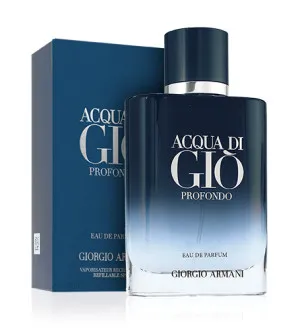 Giorgio Armani Acqua di Gio Profondo eau de parfum pour homme 100 ml flacon rechargeable