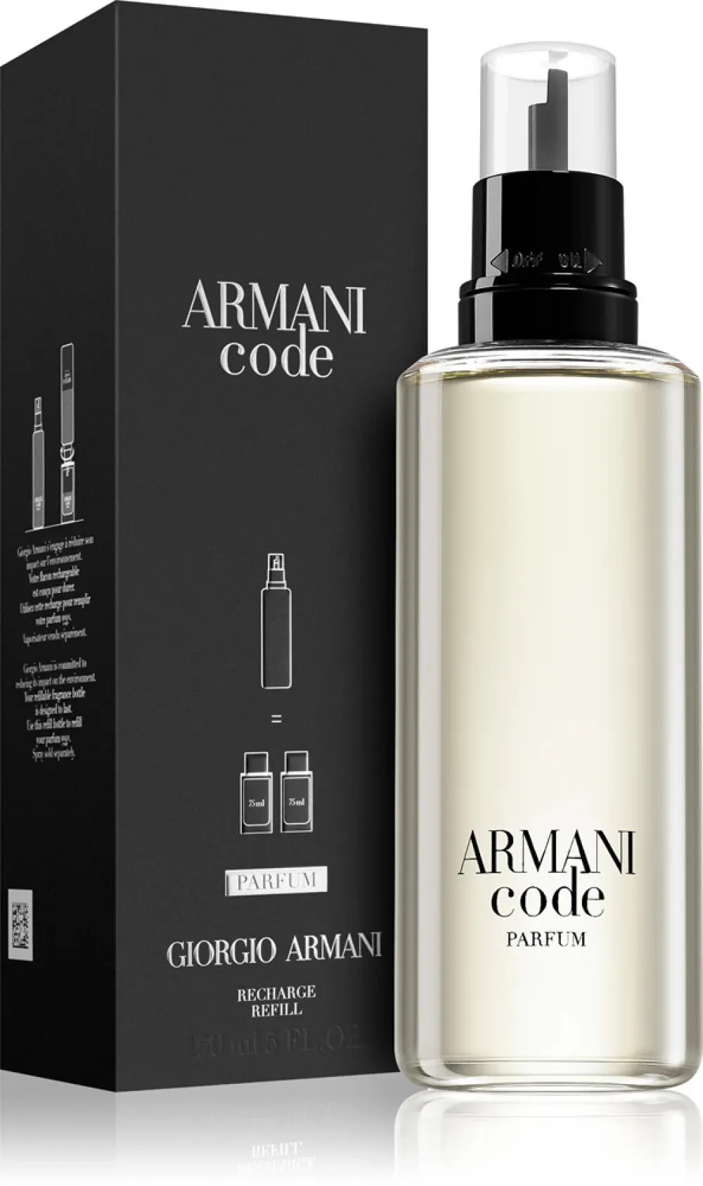 Code Parfum parfum pour homme 75 ml flacon rechargeable