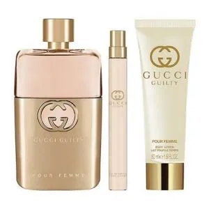 Gucci Guilty Pour Femme 90 ml + EDT Mini 10 ml + Lait pour le corps 50 ml