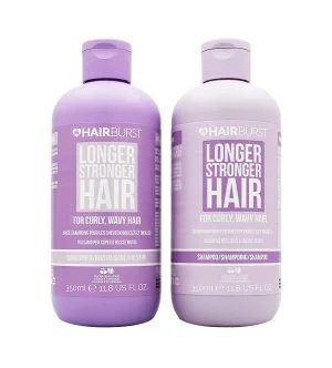 Hairburst Longer Stronger Hair Curly coffret pour cheveux bouclés shampooing 350 ml + après-shampooing