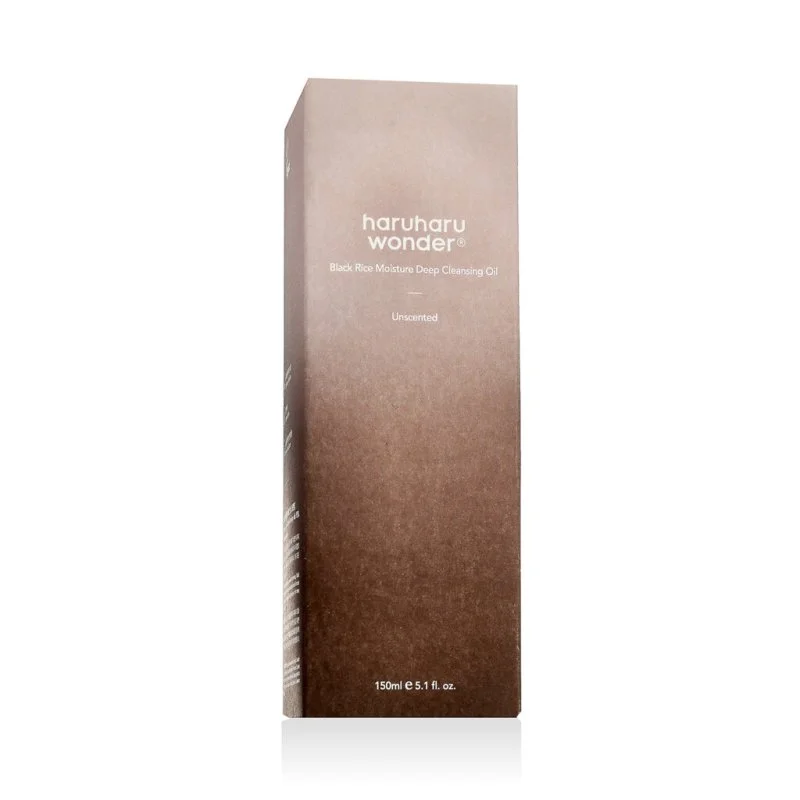 Huile démaquillante hydratante au riz noir - Nettoyage en profondeur 150 ml