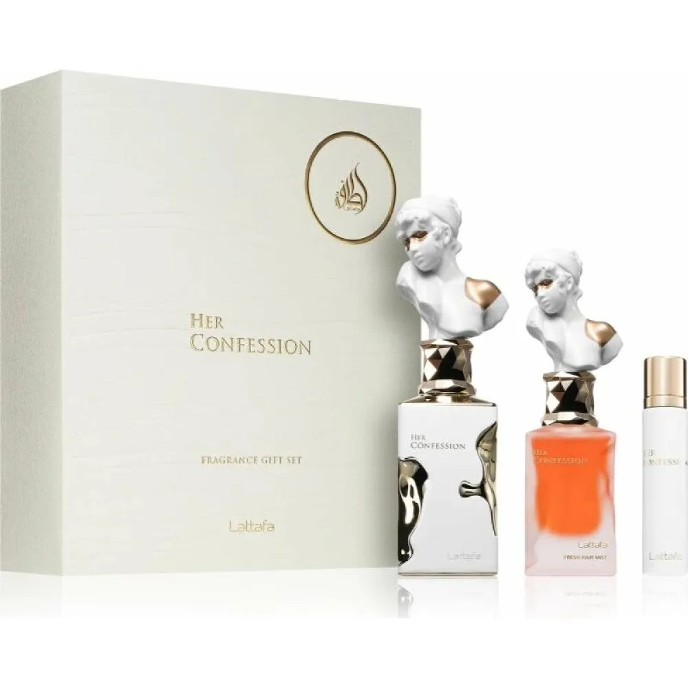 Her Confession eau de parfum pour femme 100 ml + mini eau de parfum 12 ml + brume pour les cheveux 50 ml