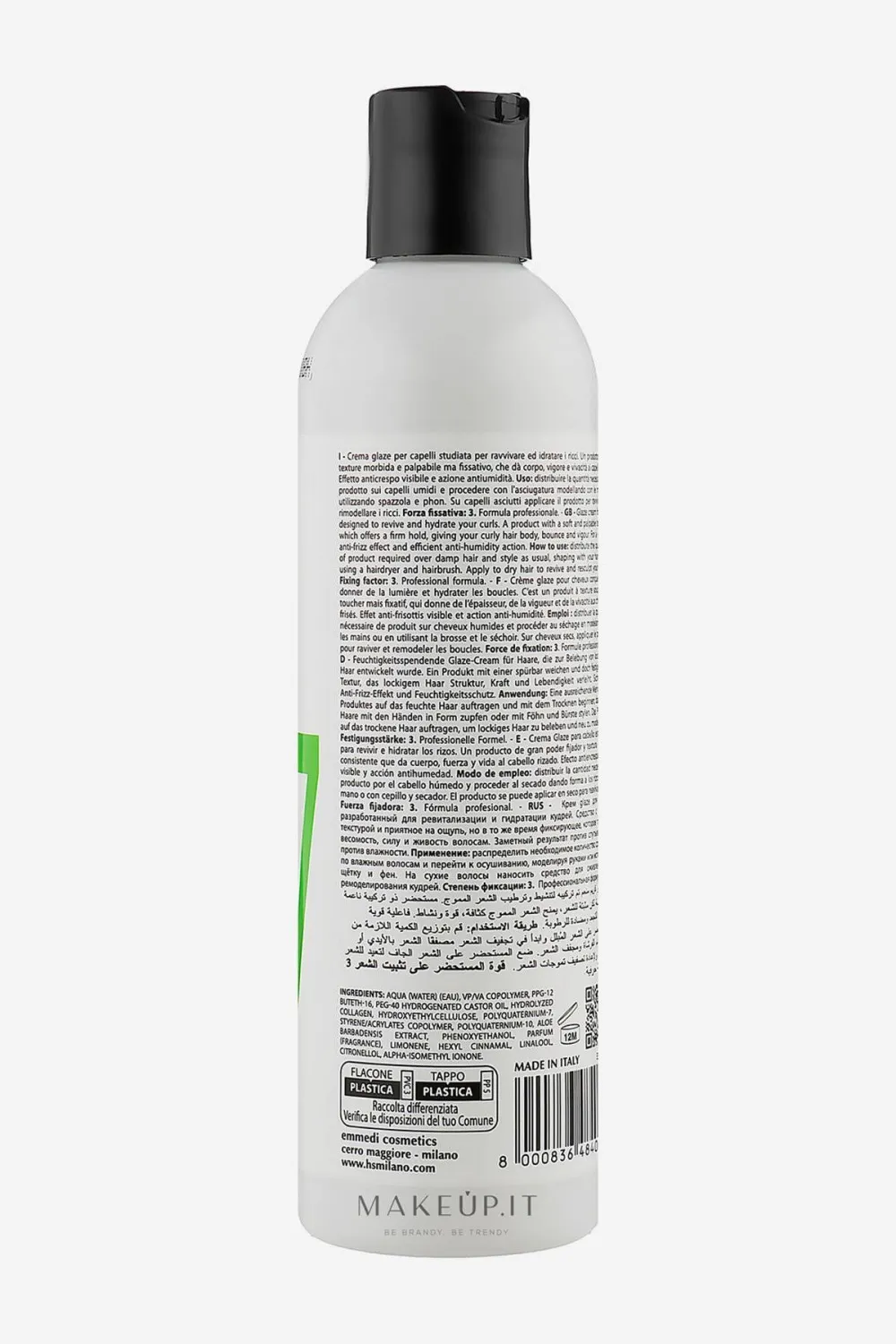 Glaze Cream Curl Activator crème pour raviver les cheveux bouclés 250 ml