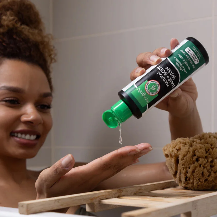 Incognito Shampooing protecteur pour cheveux et corps à la citronnelle de Java (200 ml) 100 ml - déplaît aux insectes gênants et aux poux