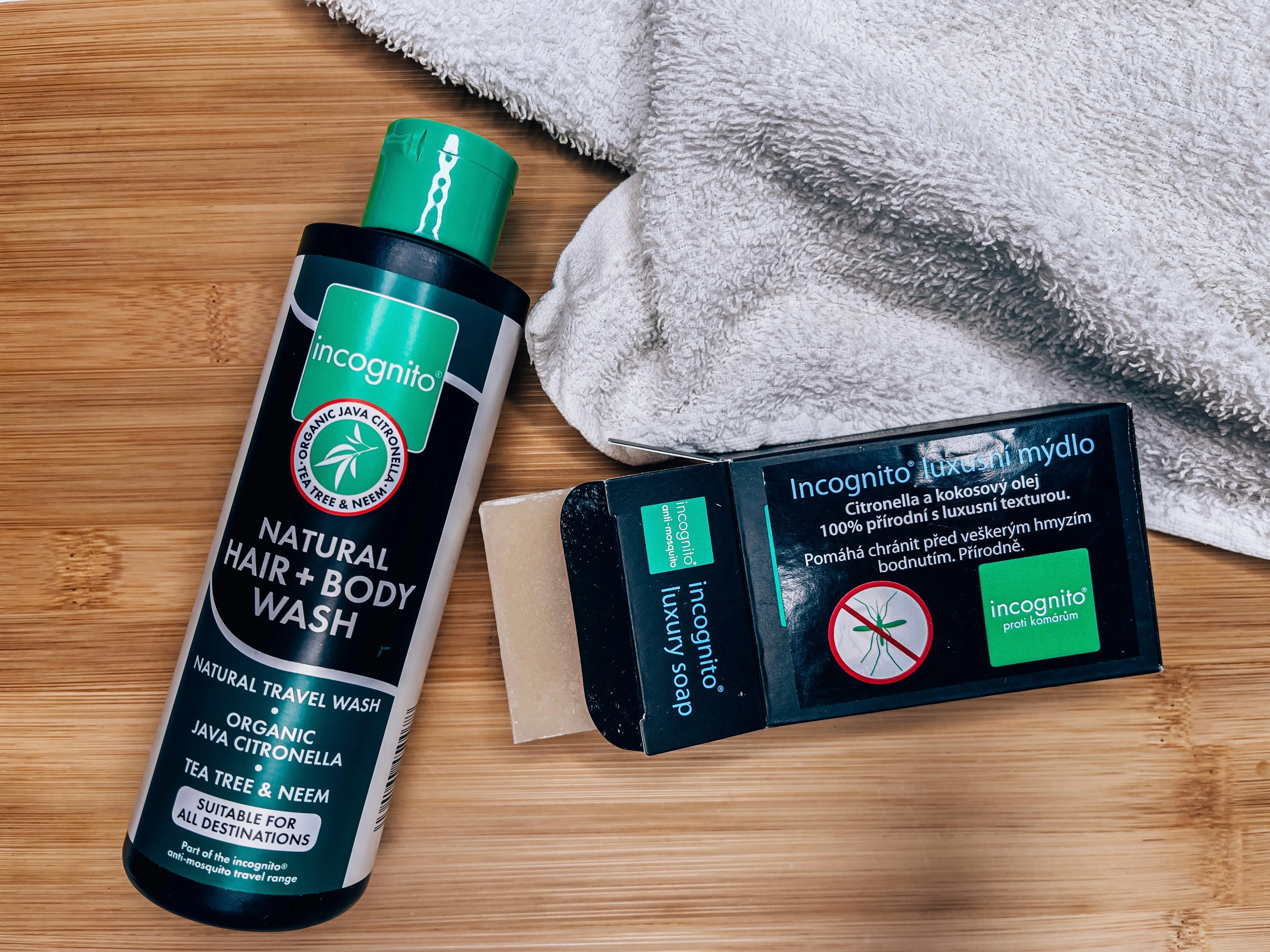 Incognito Shampooing protecteur pour cheveux et corps à la citronnelle de Java (200 ml) 100 ml - déplaît aux insectes gênants et aux poux