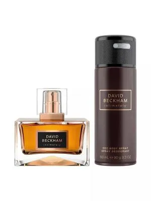 David Beckham Intimately Men coffret cadeau 75 ml + déodorant spray eau de toilette pour homme