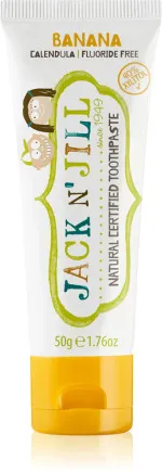 Jack n Jill Dentifrice pour enfants - fraise BIO (50 g) - sans fluor, à l'extrait de calendula biologique