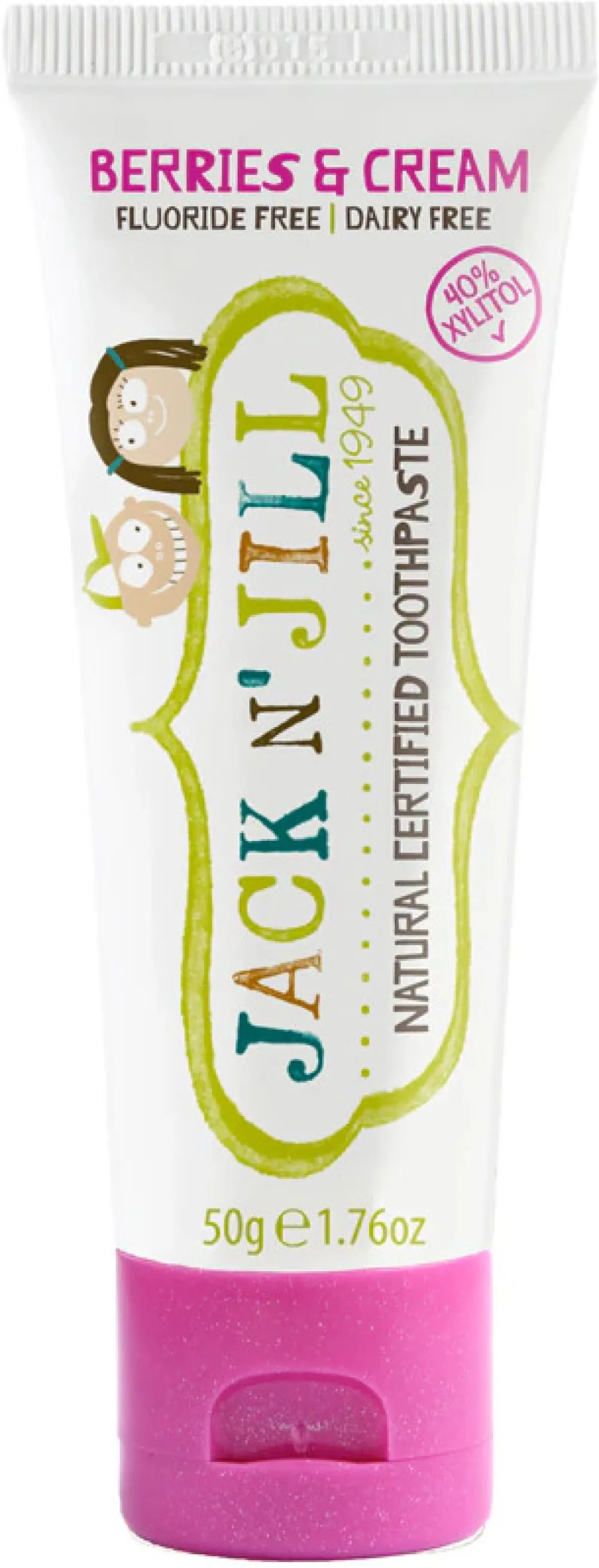 Jack n Jill Dentifrice pour enfants - Milkshake (50 g) - sans fluor, à l'extrait de calendula biologique