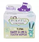Jack n Jill Lingettes humides pour enfants pour les gencives et les dents (25 pièces)