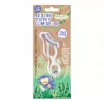 Jack n Jill Brosse à dents en silicone pour enfants, pour les dents et les gencives (1 pièce) - pour les enfants de 2 à 5 ans